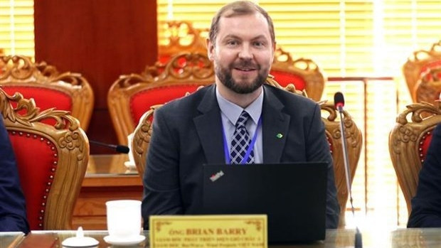 Daniel Gaefke, directeur des projets pour la région Asie-Pacifique chez BayWa r.e., basé en Allemagne. Photo : VNA.