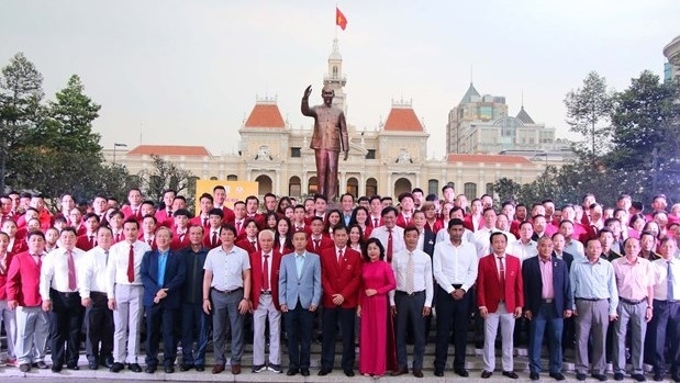 Cérémonie marquant le départ de la délégation sportive du Sud aux SEA Games 30. Photo : VNA.