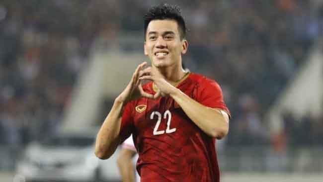 L’attaquant Nguyên Tiên Linh. Photo : vtv.vn.