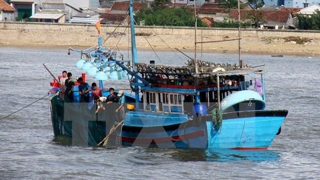 Les pêcheurs de Phu Yên sont prêts pour les élections législatives nationales qui auront lieu le 22 mai. Photo: VNA.