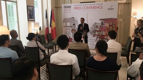 Point presse sur la Semaine française 2019 au Vietnam. Photo : CVN.