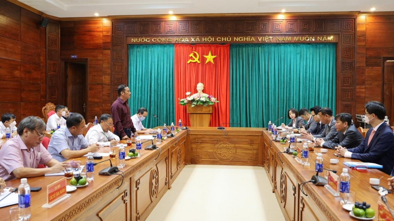 Lors de la séance de travail avec une délégation d’hommes d’affaires sud-coréens. Photo: Bao Dak Lak