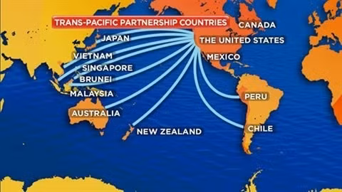 Le TPP est le plus vaste accord de libre-échange du monde. Photo: CVN.