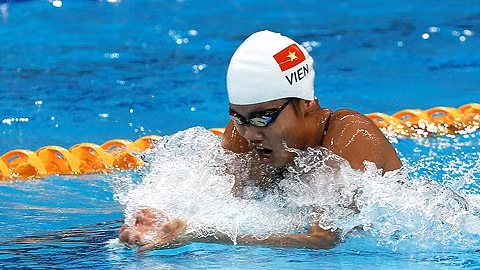 La nageuse Nguyên Thi Anh Viên, l'un des brillants sportif vietnamiens. Photo: Hai Dang/NDEL.