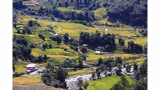 Les villages de Ta Van et de Lao Chai. Photo : NDEL. 