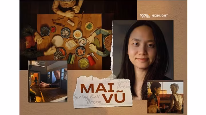Le film « Le rêve de rouleaux printaniers » de la réalisatrice Mai Vu a remporté le prix Light On Women Award lors du Festival de Cannes 2022. Photo : VOV.