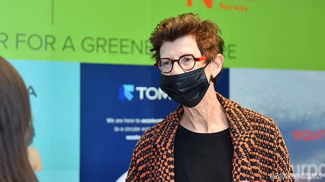 L’ambassadrice de Norvège au Vietnam, Grete Lochen. Photo : baoquocte.vn.