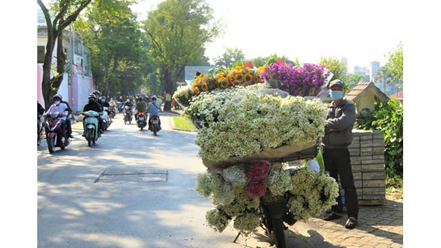 Hanoi brille de couleurs de fleurs d’automne. Photo : Tri Minh/NDEL.