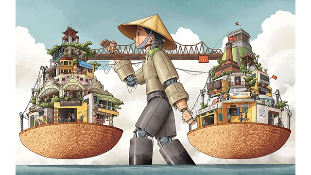 L'œuvre a remporté le premier prix de l'auteur Dang Thai Tuân. Photo : UNESCO Vietnam.