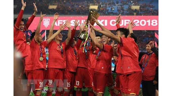 Le Vietnam est le nouveau champion de l'AFF Suzuki Cup. Photo : VNA
