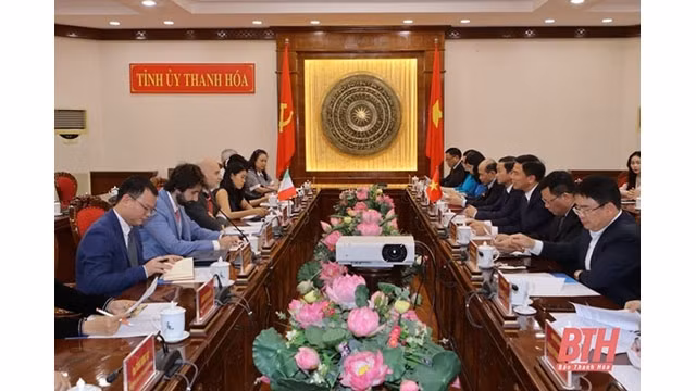 Vue générale de l'événement. Photo : Journal Thanh Hoa.