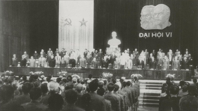 Le VIe Congrès national du PCV (décembre 1986). Photo: Archives
