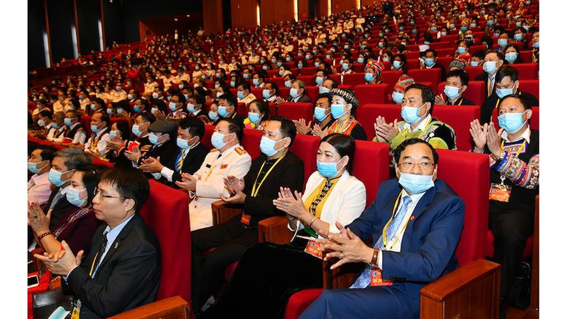 Le 2e Congrès national des minorités ethniques vietnamiennes a enregistré la participation de 1 593 délégués officiels représentant 54 groupes ethniques vietnamiens. Photo : NDEL.