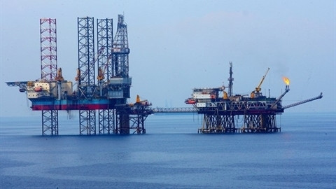 La platte-forme de la coentreprise Vietsovpetro au gisement de Bach Hô. Photo: Huy Hùng/VNA/CVN.