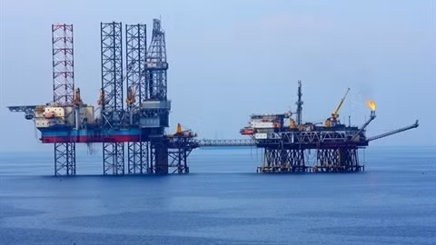 La platte-forme de la coentreprise Vietsovpetro au gisement de Bach Hô. Photo: Huy Hùng/VNA/CVN.