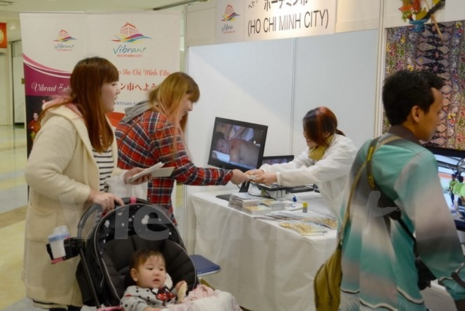 Le stand de Hô Chi Minh-Ville à la foire annuelle du tourisme de la TPO. Photo: VNA.