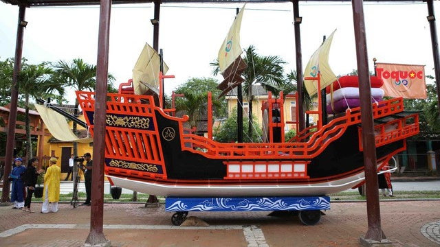 La cérémonie de mariage de la princesse Ngoc Hoa et de l’homme d’affaires japonais Araki Sotaro aura lieu les 10 et 11 août sur la rivière de Hoài.Photo : bvhttdl.gov.vn