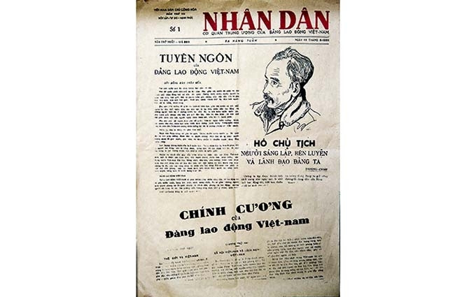 La première édition du Journal Nhân Dân.