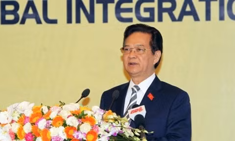 Le Premier ministre Nguyên Tân Dung lors la conférence de l’EROPA 2014. Photo: VNA. 