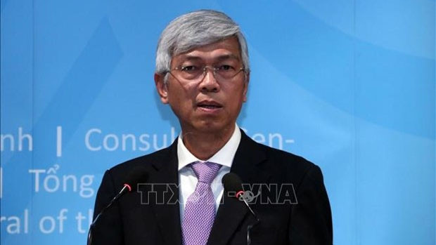 Vo Van Hoan, vice-président du Comité populaire de Hô Chi Minh-Ville lors de la cérémonie. Photo : VNA.