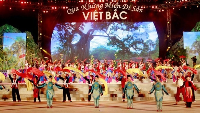 Un numéro artistique. Photo: Tinh doan Cao Bang