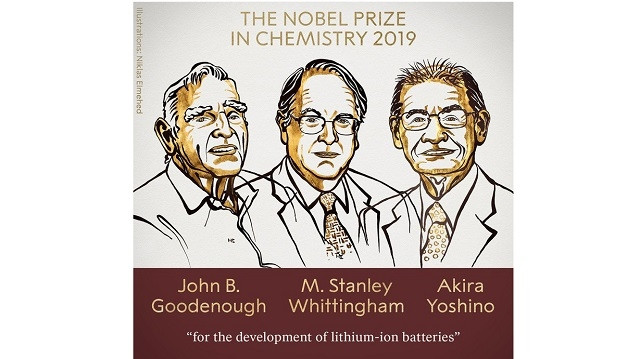 Le Nobel de chimie attribué à trois chercheurs pour leurs travaux sur les batteries au lithium