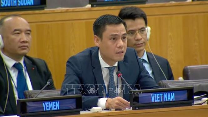 L’ambassadeur Dang Hoang Giang, aussi chef de la Mission permanente du Vietnam auprès de l’ONU. Photo: VNA