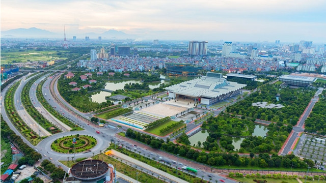 Un coin de Hanoi d'aujourd'hui en haut. Photo : hanoimoi.com.vn.