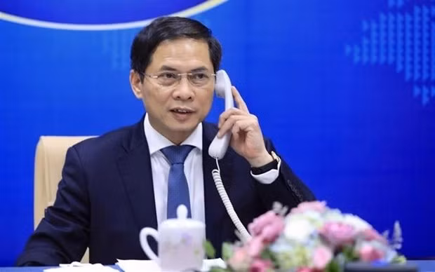 Le ministre vietnamien des Affaires étrangères, Bùi Thanh Son. Photo : VNA.