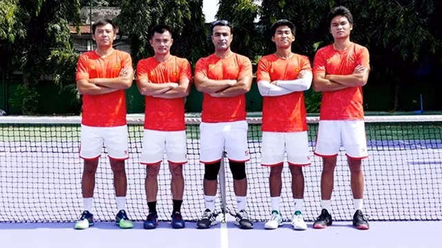 L'équipe de tennis vietnamienne participera à la Coupe Davis en Jordanie. Photo : VOV.