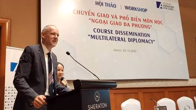 Peter Grike, représentant en chef de l’Institut KAS au Vietnam. Photo : Minh Duy/NDEL.