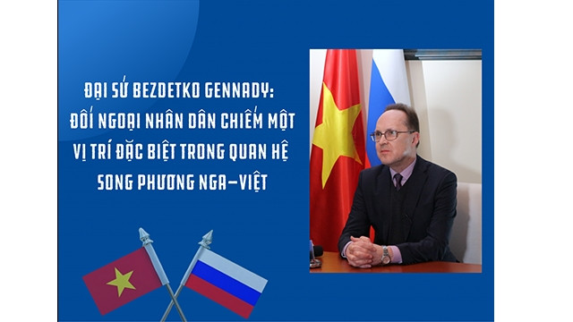 L'ambassadeur de Russie au Vietnam, Bezdetko Gennady. Photo : Journal Thoi Dai