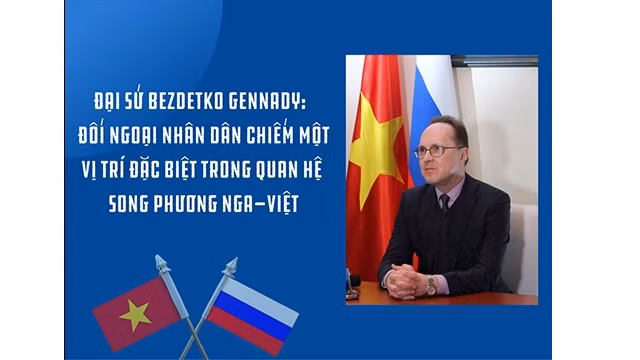 L'ambassadeur de Russie au Vietnam, Bezdetko Gennady. Photo : Journal Thoi Dai