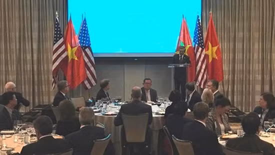 La réception en l’honneur du partenariat intégral Vietnam-États-Unis. Photo : VOV.