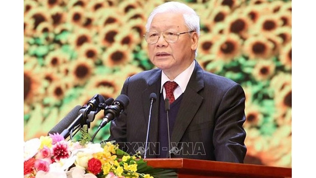 Le Secrétaire général du Parti communiste du Vietnam, Nguyên Phu Trong. Photo : VNA.