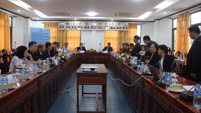 Vue générale de la séance de travail entre les deux vice-ministres. Photo: suckhoedoisong.vn.