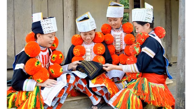 Les Dao rouges sont une communauté ethnique de la province septentrionale de Lào Cai. Photo : baotuyenquang.com.vn