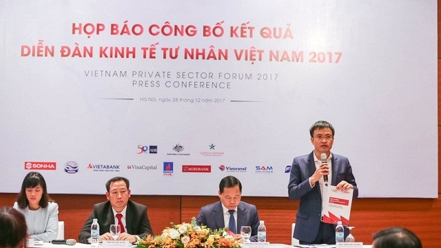 Vue générale de la conférence de presse pour communiquer les résultats du VPSF II. Photo: VGP.