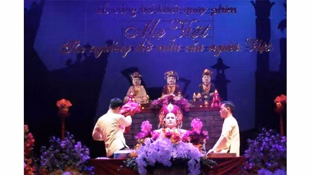 Une scène dans le feuilleton « Me Viêt ».