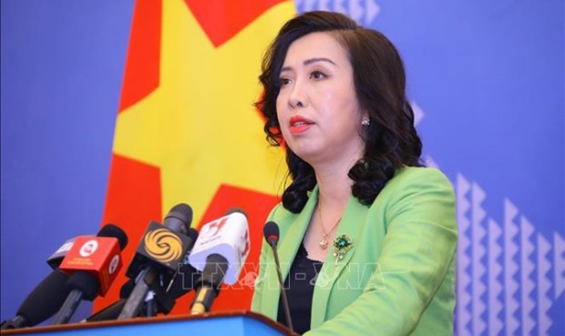La porte-parole du ministère des Affaires étrangères, Lê Thi Thu Hang. Photo : VNA.
