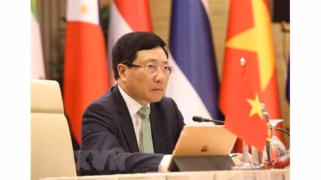 Le Vice-Premier ministre et ministre vietnamien des Affaires étrangères Pham Binh Minh. Photo : VNA