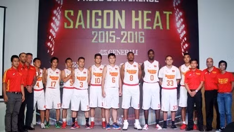 Le club de basket-ball professionnel du Vietnam Saigon Heat. Photo: VNA.