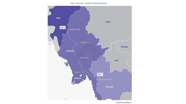 L'autoroute relie l'Inde au Myanmar et à la Thaïlande. Photo : Briefing de l'ASEAN.