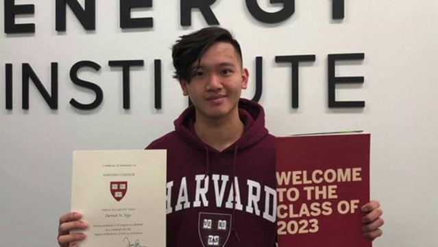 L'étudiant d'origine vietnamienne Derrick Ngô à Houston, dans l’État de Texas (aux États-Unis). Photo : Vietnamnet.