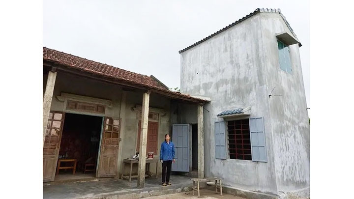 Une maison construite avec l'aide du PNUD. Photo : thoidai.com.vn
