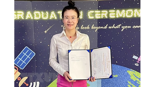La jeune docteure vietnamienne Nguyên Kim Anh. Photo: NDEL