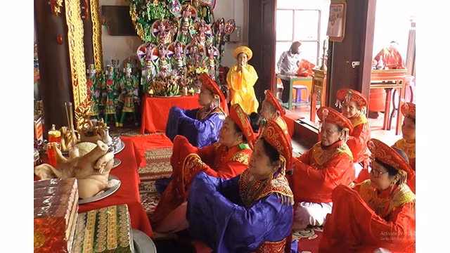 La fête du temple de Mâu Thuong. Photo : VOV.