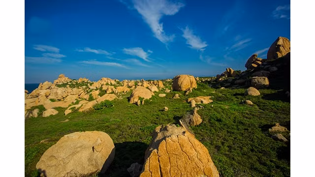 Le jardin de rochers sur l'île de Hòn Câu. Photo : VOV.