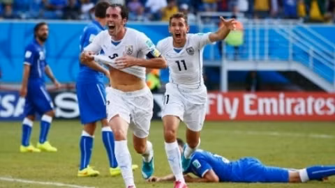 Diego Godin de l'Uruguay. Photo: NDEL.
