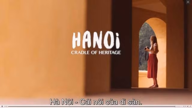 Une image du spot publicitaire « Hanoi, berceau patrimonial ». Photo : baotintuc.vn